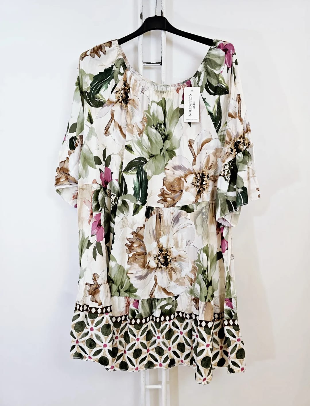 🌸 Robe "Fleur d'Été" – Grande Taille